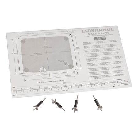 Lowrance Elite / Mark Flush Mount Kit 5" Fm-Me5 000-10028-001